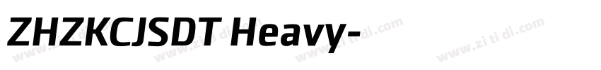 ZHZKCJSDT Heavy字体转换